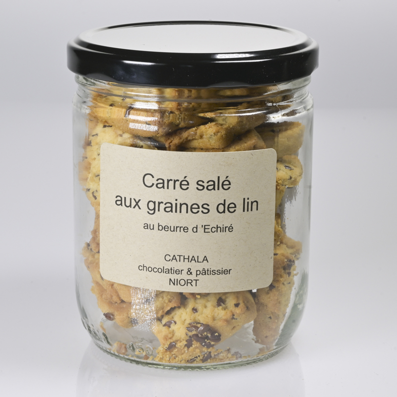 illustration pour le produit Carré salé - Graine de lin